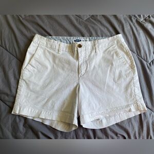 Old Navy White Bermuda Shorts Casual Cotton